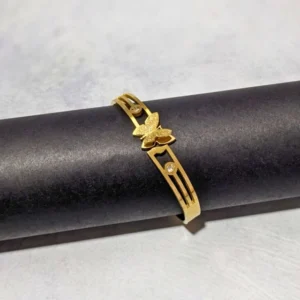 Gold-Plated Butterfly Openable Kada