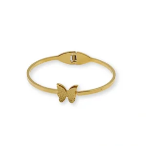Gold Plated Butterfly Design Openable Kada
