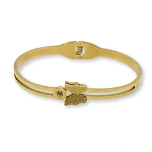 Gold Plated Butterfly Design Anti Tarnish Kada