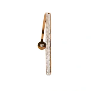 Rose Gold Plated Synthetic Stone AD Openable Kada