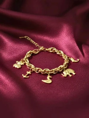 Animal Charm Link Chain Bracelet Animal Charm Link Chain Bracelet