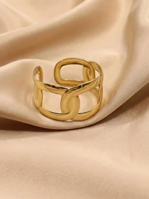 Geometric Link Design Adjustable Statement Kada