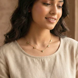 Heart Charm Anti-Tarnish Pendant Chain