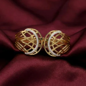 AD Studded Criss Cross Openable Kada