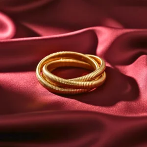 Minimal Coiled Design Layered Bracelet