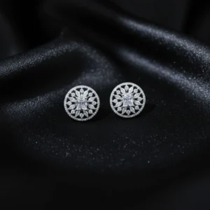 Eterna Glow Circular Stud Earrings