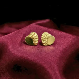 Heart Shaped Anti-Tarnish Stud Earrings
