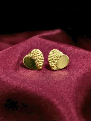 Heart Shaped Anti-Tarnish Stud Earrings