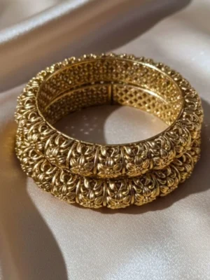 Traditional Screw Openable Kada Bangles – Set of 2 Traditional Screw Openable Kada Bangles, Set of 2