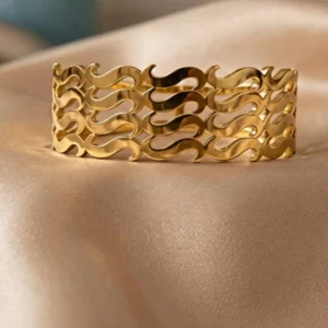 Wavy Pattern Openable Kada
