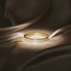 Crystal Studded Sleek Openable Kada