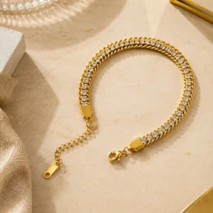 18k Gold Plated AD Adjustable Bracelet