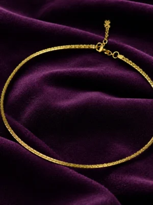 18K Gold Plated Double Layer AD Heart Necklace